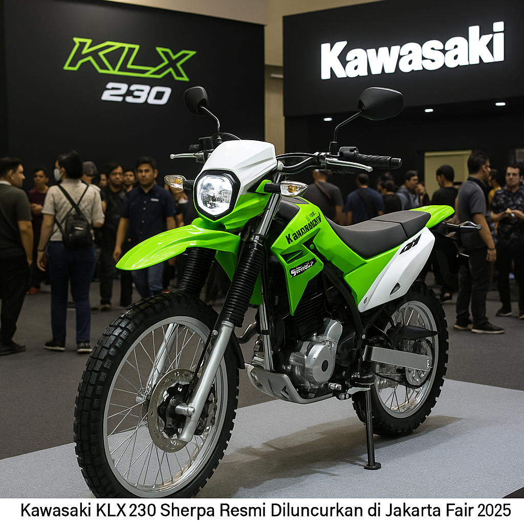Kawasaki KLX230 Sherpa Resmi Diluncurkan di Jakarta Fair 2025