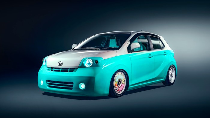 Lihat Lebih Dekat Daihatsu Ayla yang Tampil Kalcer dengan Gaya Retro